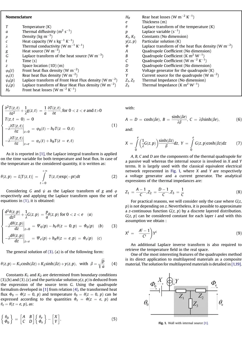 Fig. 1. Wall with internal source [1].