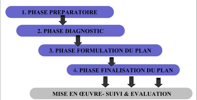 Fig. n°8: Démarche d’élaboration du PDESC: (source: Mali-Folkecenter Nyetaa, 2009) 