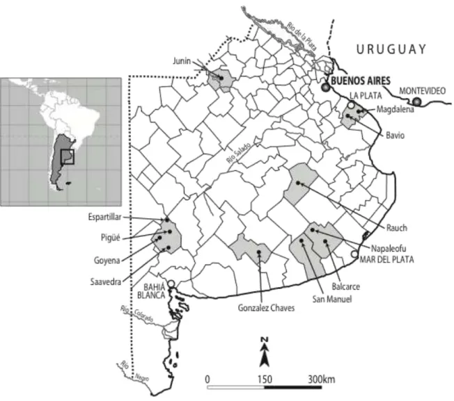 Figure 5 – Districts enquêtés 