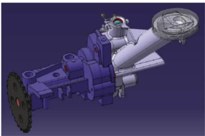 Fig. 1. Oil pump housing (studied part).