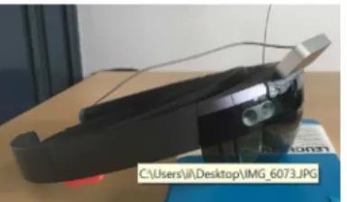 Figure 1. LMC attached on the top of HoloLens 