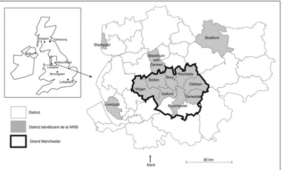 Fig. 1 Situation des districts étudiés Source : Auteur, 2010