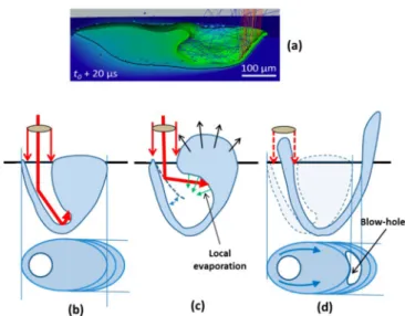 Figure  11. (a) Example of multi-physics simulations of the multi-reflections mechanism inside the KH  [33]