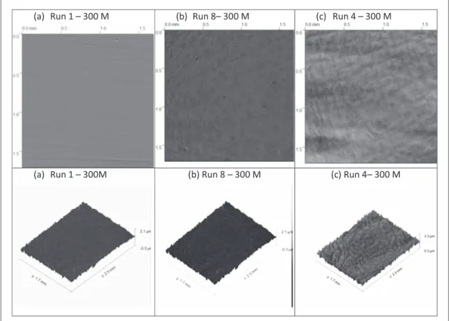 Figure 3. Typical 2D and 3D micrographies − 300 M Steel.