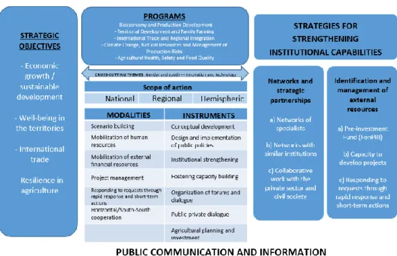 Diagram 1. Conceptual framework of IICA’s technical cooperation model 