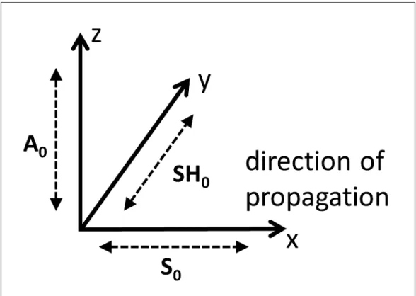 Figure 2.2 Schematic of the dominant particle motion of each fundamental mode at low frequency according to the direction of