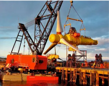 Fig. 7. Alstom tidal turbine © [23]. 