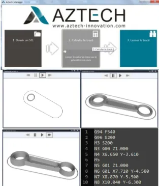 Fig 10. Additive manufacturing software for CNC  machining and piston depositing system