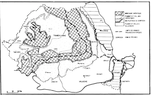 Fig. 1. — Unités de relief  et  provinces  historiques. 