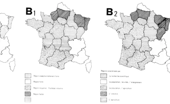 Fig.  5.  —  Comparaison  des  typologies  régionales. 