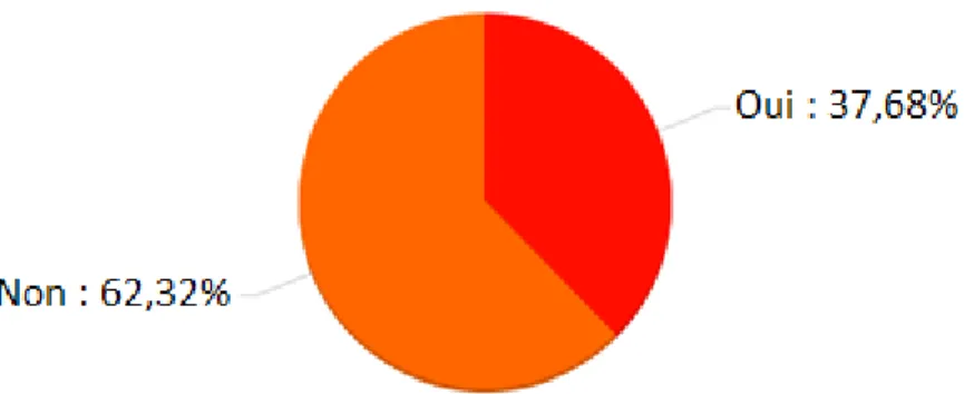 Figure 17 : Vous êtes-vous déjà dit que vous auriez pu davantage écouter un patient colérique ? 