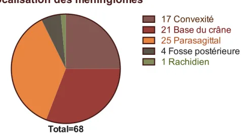 Figure   8.   Localisation   des   méningiomes   