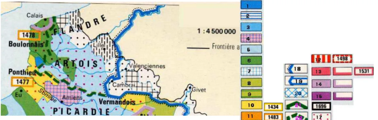 Figure 1 : formation de la France 