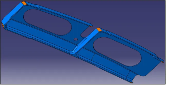 Figure 2.16 Modélisation du trou, des chanfreins et congés de la pièce 