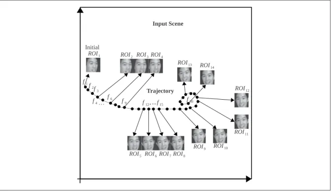 Figure 2.4 Illustration of the trajectory formation process within 30 frames of a FIA video