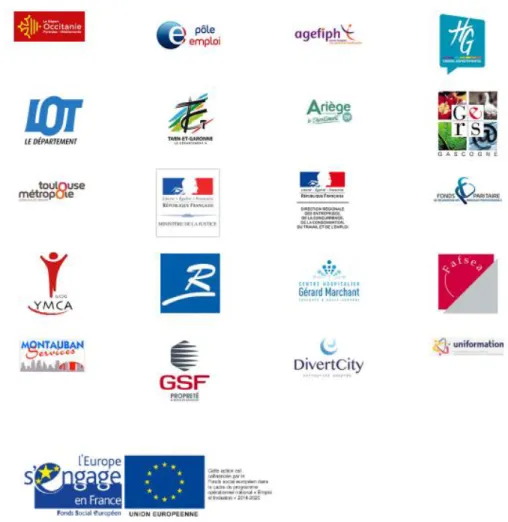 Figure 2. Logos des principaux partenaires de l’INSTEP. 