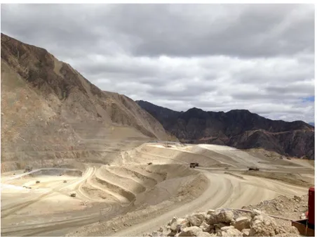 Illustration 1. Open pit de la mine de Gualcamayo, province de San Juan 