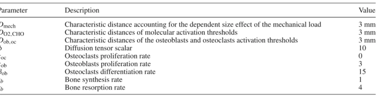 Table 3 Main parameters of the model