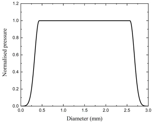 Figure 6. P ( x, y ) distribution simulation obtained from the intensity profile from Figure 2b.