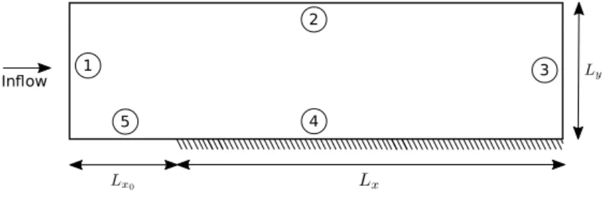 Fig. 1. Numerical domain.