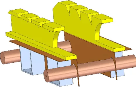 Figure 1.8: Plastic device specifically designed to open the containers filled with a mixture  of predators and popcorn