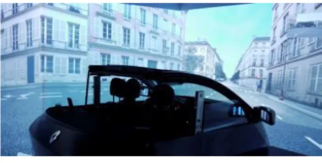 Figure 2. CCARS Driving Simulator - Renault Every subject had 4 driving sessions in total,  which  lasted  about  6  minutes  each  (depending  on  participant’s  speed)