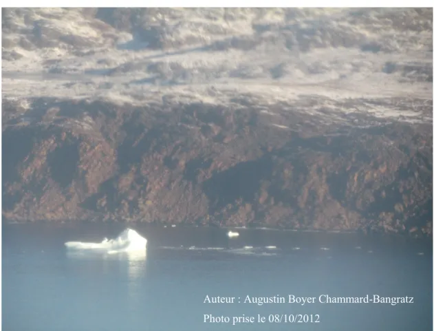 Figure 11 : un des nombreux icebergs dans la baie de Cumberland 