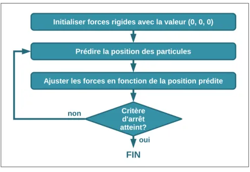 Figure 2.2 Ajustement des forces rigides