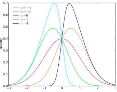Figure 1.1: Densité de la Skew normal