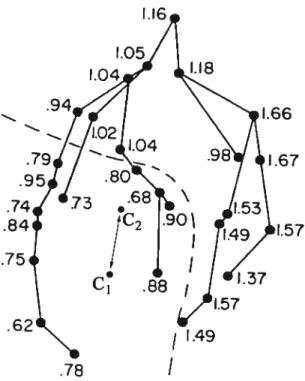 FIG. 3.3. Comparaisons des variations de longueur de segments le long de l’artère Interventriculaire antérieure