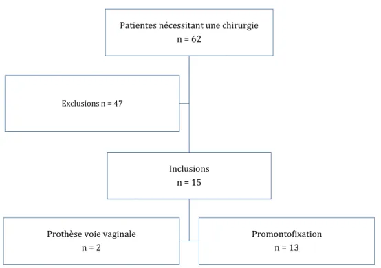 Figure 2 Flowchart 2ème partie de l'étude 