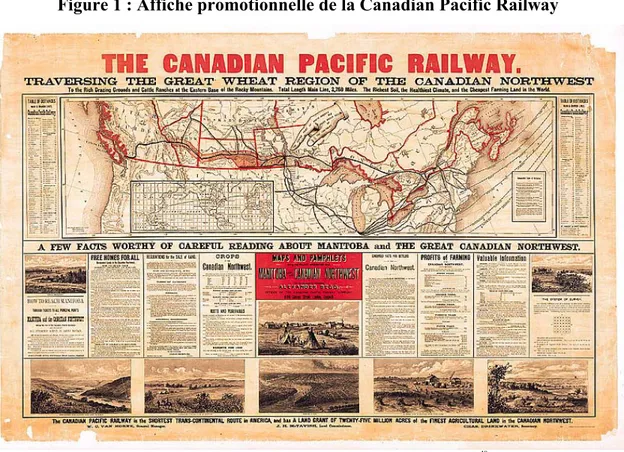 Figure 1 : Affiche promotionnelle de la Canadian Pacific Railway 