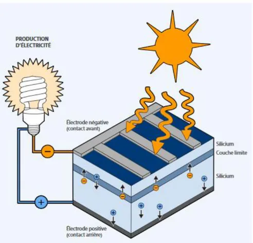 Figure 3 Principe de production d'électricité[19] 