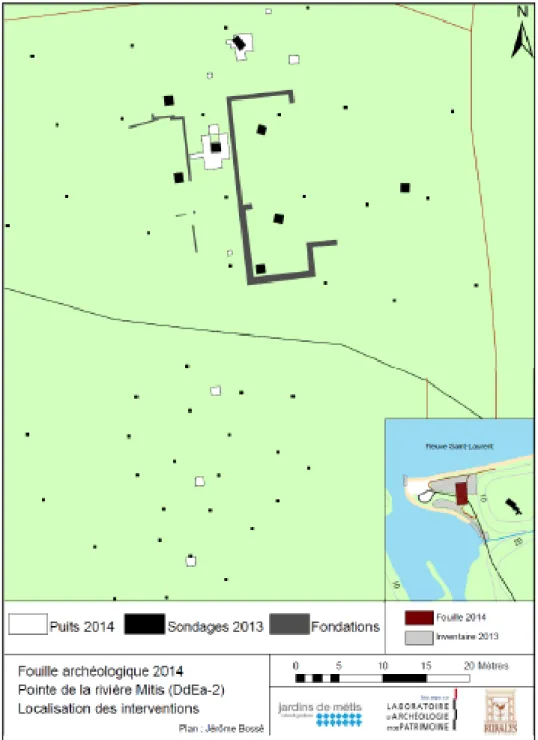 Figure 12 : Plan des interventions réalisées en 2013 et en 2014   Source : Ruralys 2015