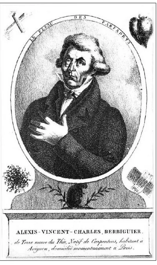 Fig. 10. Berbiguier, Les farfadets, Paris, Chez lřAuteur, 1821, tome premier,   portrait de Berbiguier