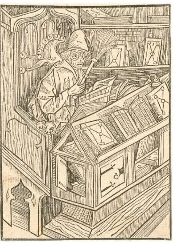 Fig. 3. Von vnnutzé buchern [Des livres inutiles], gravure sur bois.  