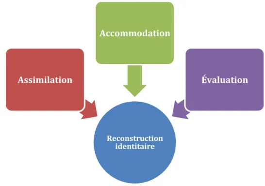 Figure 7 : Le modèle heuristique de reconstruction identitaire de Breakwell (1988) 