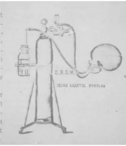 Figure 1  :    VonTiegel's «over-pressureapparatus» (1911) 9