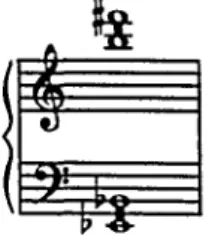 Figure 4-02 : Réduction harmonique, m. 100,1er temps  des harmonies de type spectral 