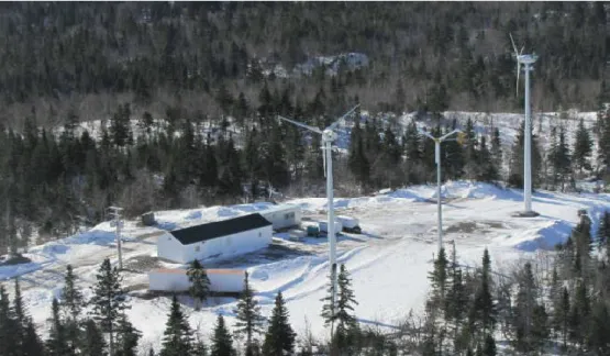 Figure 1.9 : Image  du micro réseau de TechnoCentre éolien installé à Gaspé [47]
