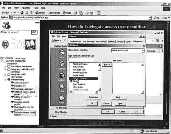 Figure 5.3 Snapshot ofthe BAHM’s VI (left panel)