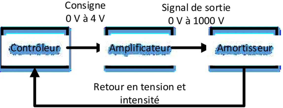 Figure 11 : Schéma du contrôle de l’amortissement 
