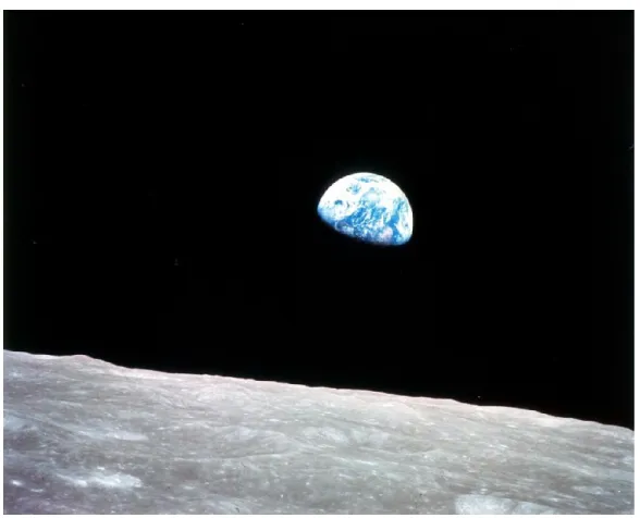 Figure 1. Earth Rise photo taken during the Apollo 8 mission. Retrieved from nasa.gov 