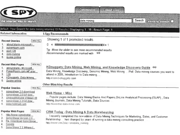 FIG. 2.1 Linterface graphique d’I-SPY