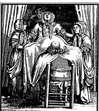 Figure 9 : Table d’accouchement au XVIIIème siècle 