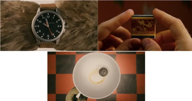 Figure n.4 : Images tirées des films Isle of dogs (2018), Hôtel Chevalier (2007), et Fanstastic Mr.Fox  (2010)