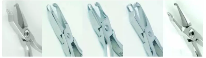 Figure 7 : Différentes pinces Hillard  