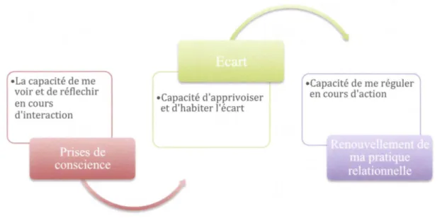 Figure  5 : Apprivoiser  l'écart  pour  apercevoir  et  renouveler  sa  pratique