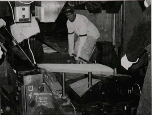 Figure 2.15  Positionnement  dans la matrice (900°C environ en surface). 