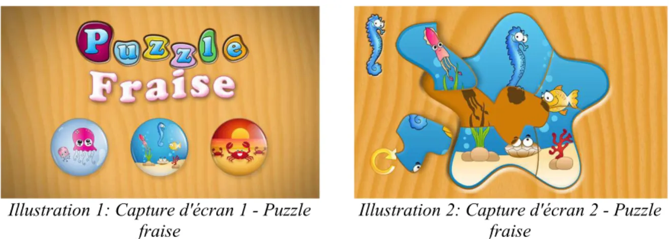 Illustration 1: Capture d'écran 1 - Puzzle fraise
